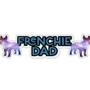 Space Pig Frenchie Dad Bumper Sticker